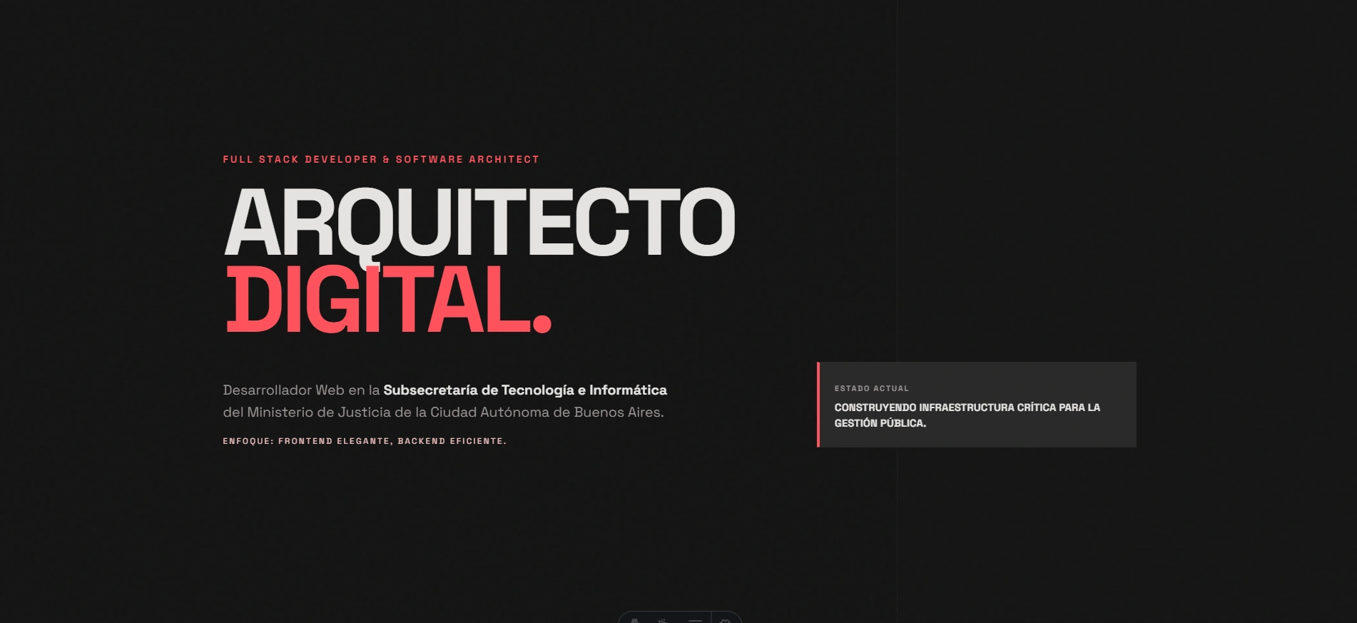 Portafolio Web - Arquitectura y Rendimiento Optimizado